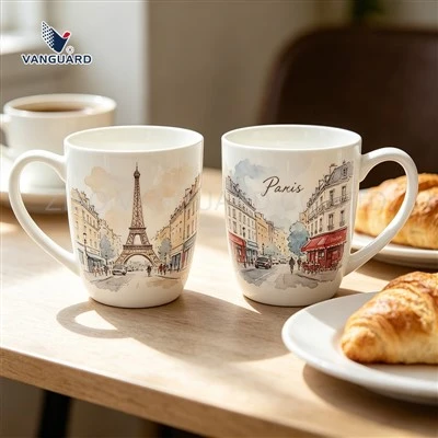 Cupă din ceramică cu suveniruri de călătorie